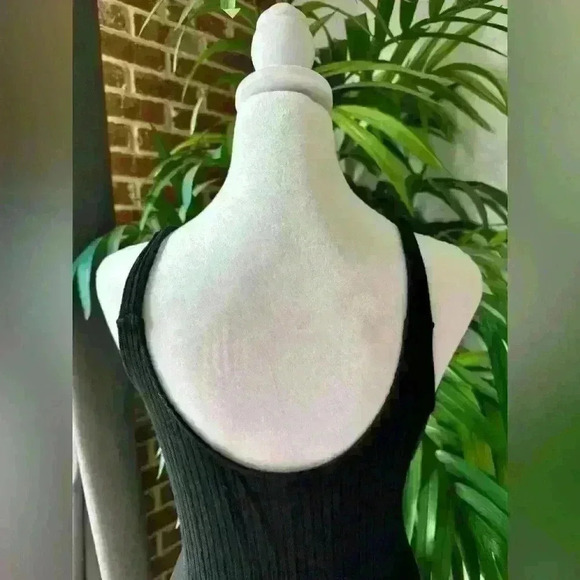 BP Women’s Front Button Black Midi Dress-Size Medium - Picture 2 of 7